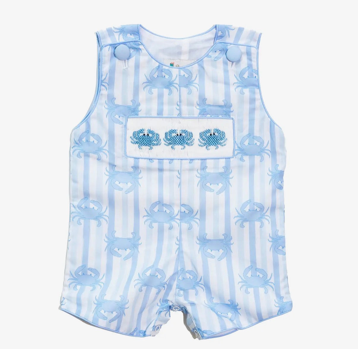 Smocked Blue Crab Jon Jon