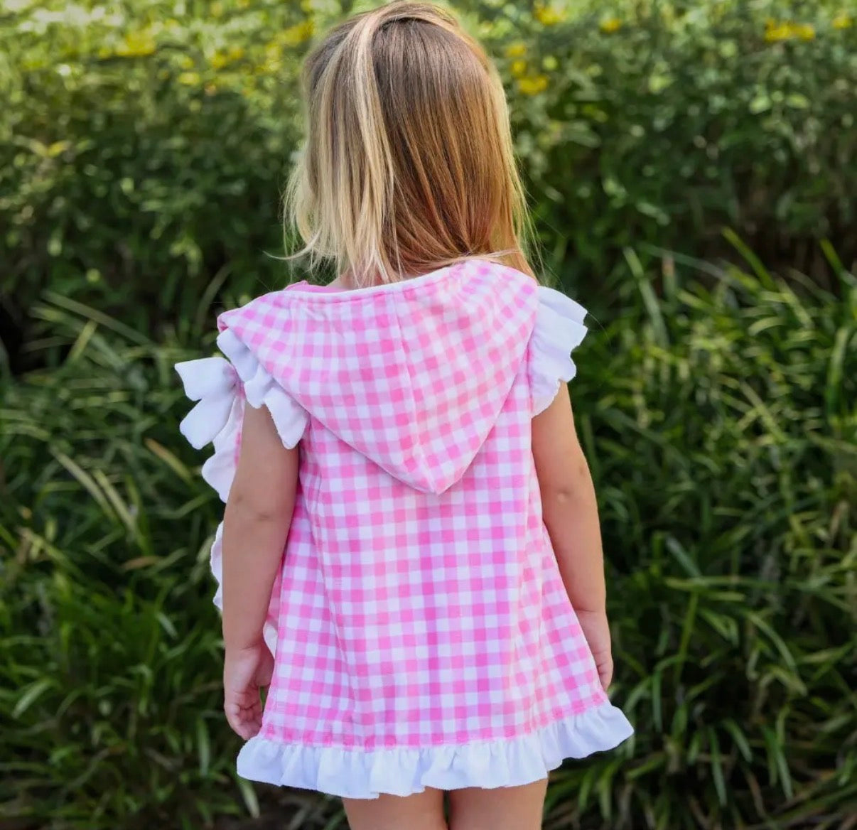 Gingham Swim Suit Cover Up