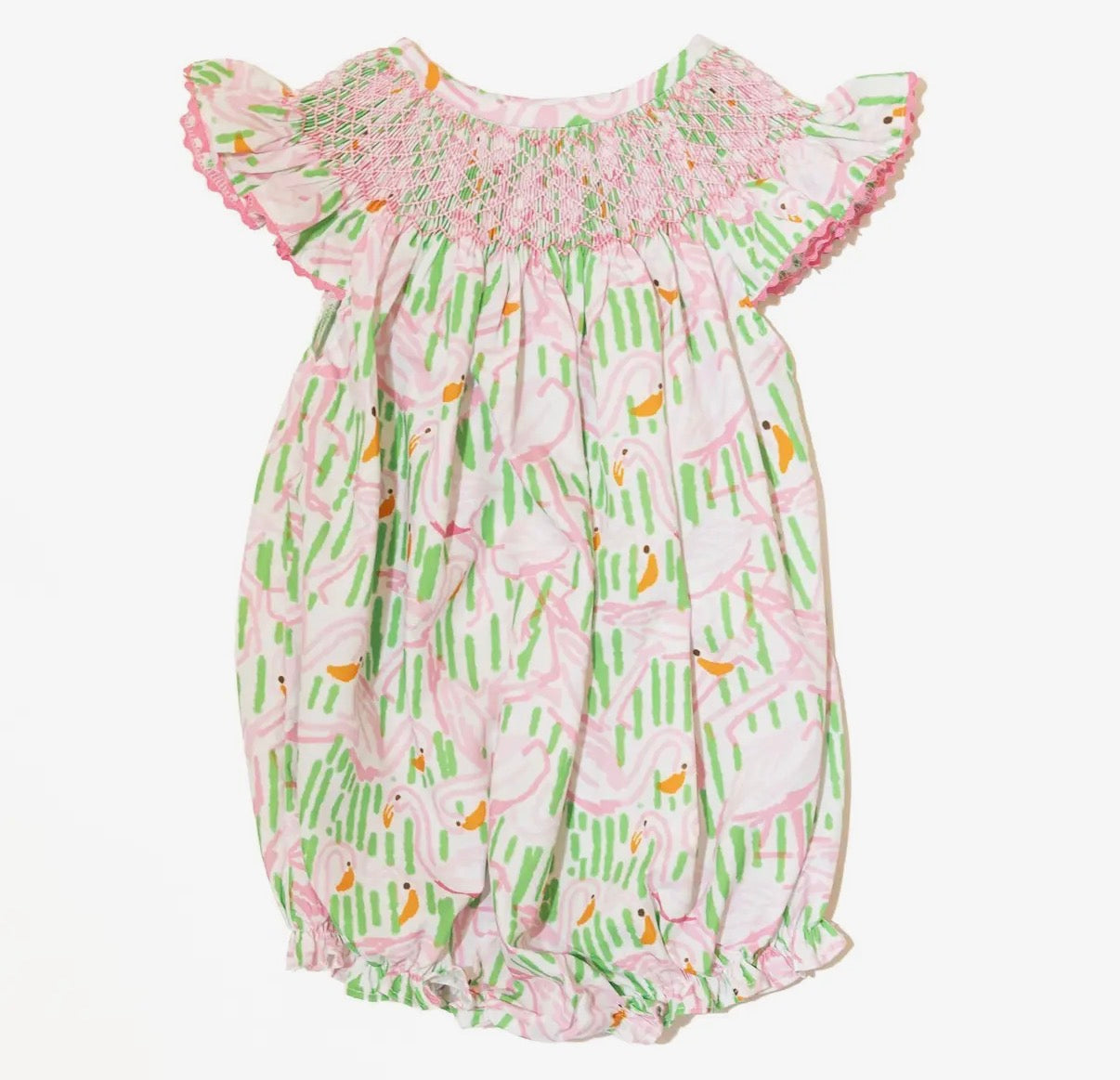 Flamingo Smocked Bubble
