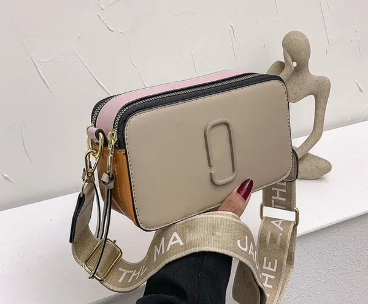 MJ purse- Creme, Pink, & Orange